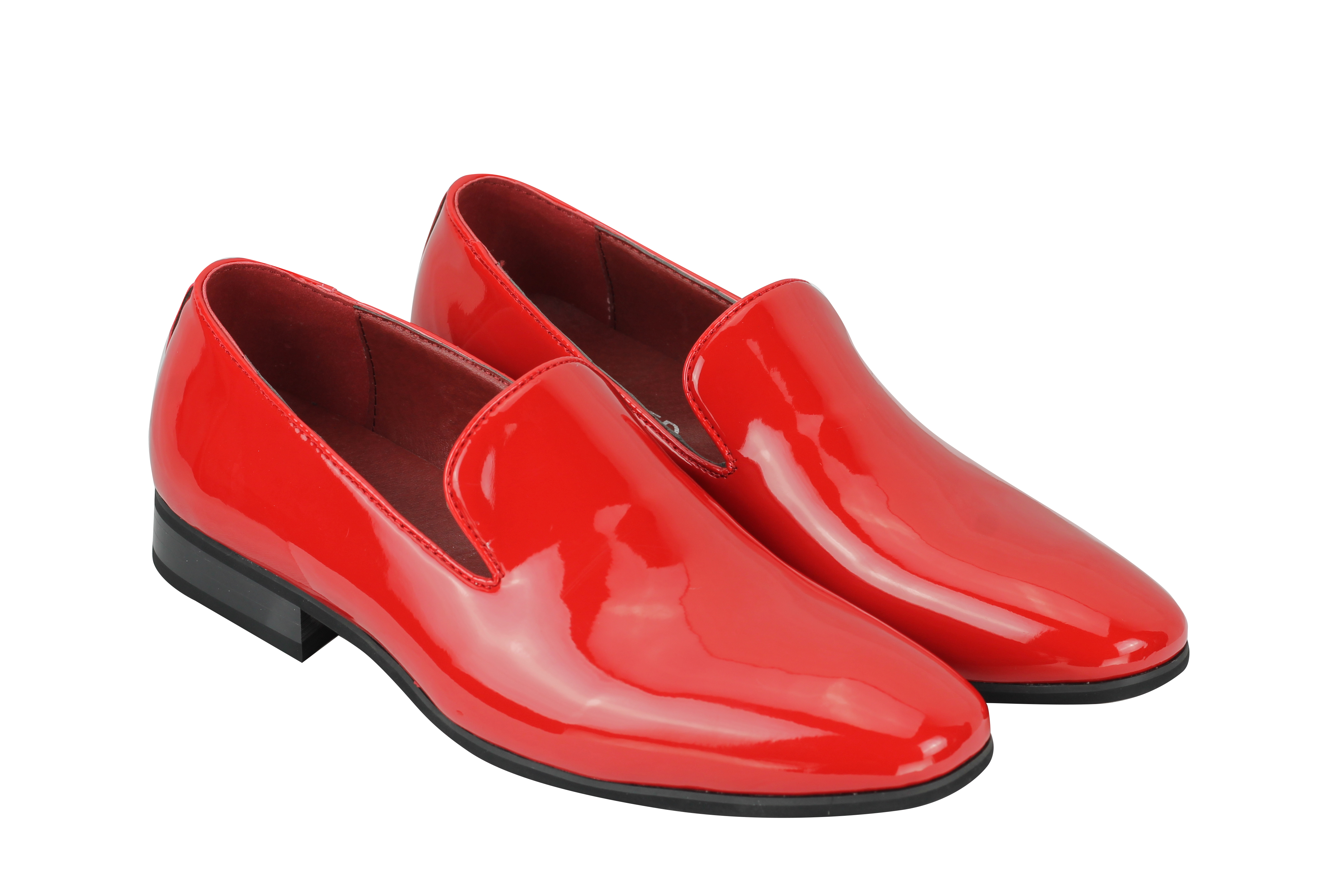 New Mens Loafers Patent Leather Smart Casual Slip on Driving Shoes UK